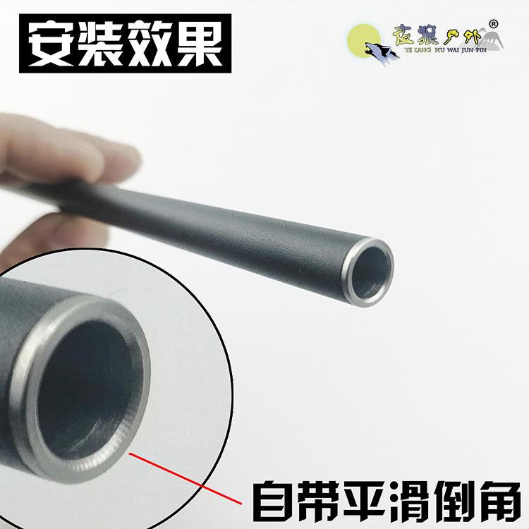 软弹枪改装不锈钢阻弹器适配7.5mm内管专用稳定初速单发不掉弹CNC