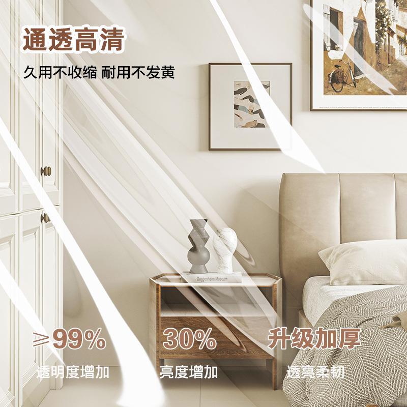 新款透明夏季免打孔防水防冷气空调隔断帘挡风厨房防油烟遮挡门帘