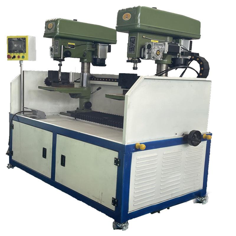 双头数控钻床报价矿用托辊轴加工汽车活塞杆钻床机床