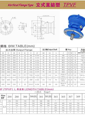 VF309-141-5.5kw立式搅拌减速机游星齿轮减速机TPVF305TPVF311TPV