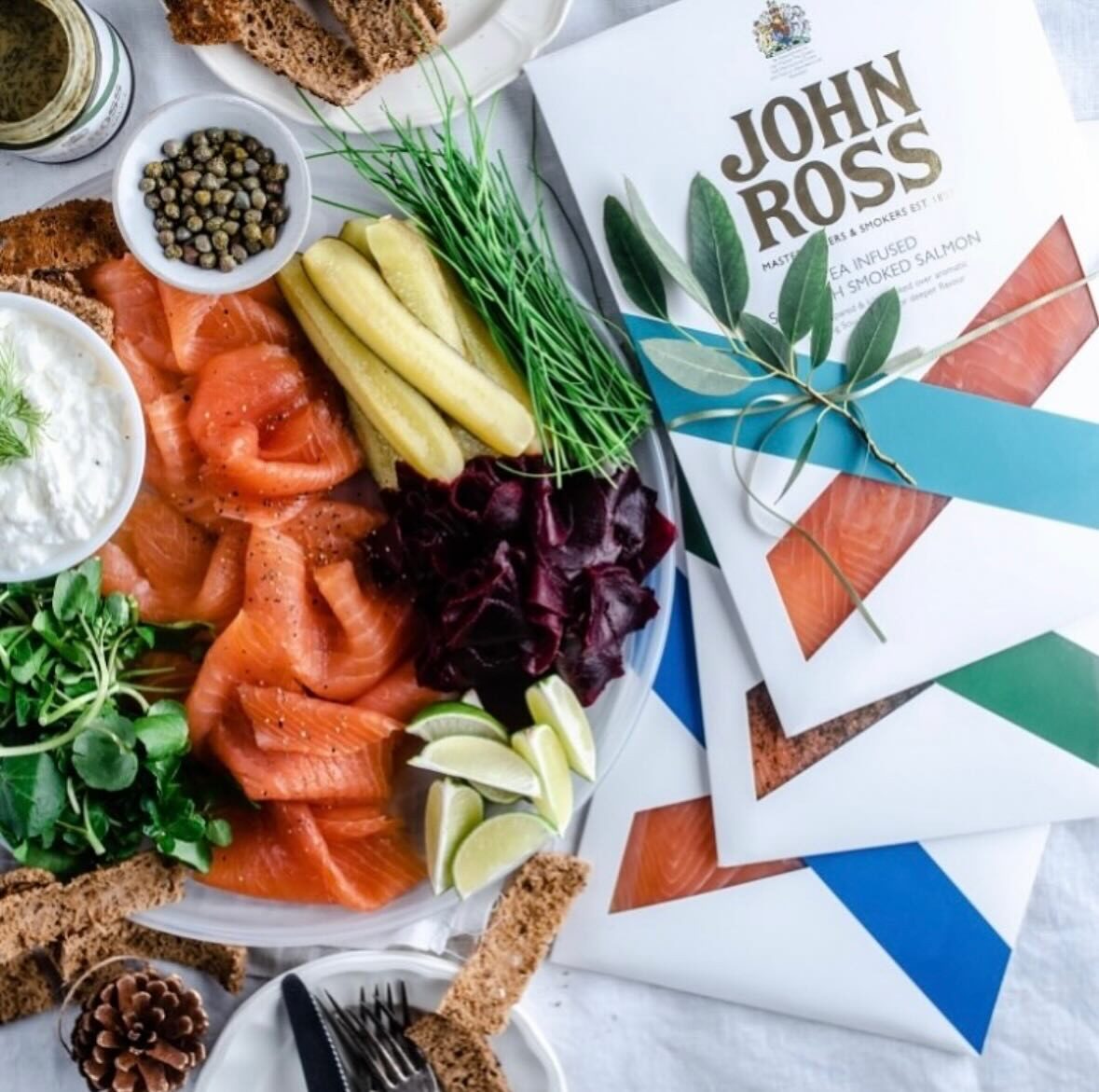 英国苏格兰进口三文鱼 JOHN ROSS即食200g烟熏顺丰包邮