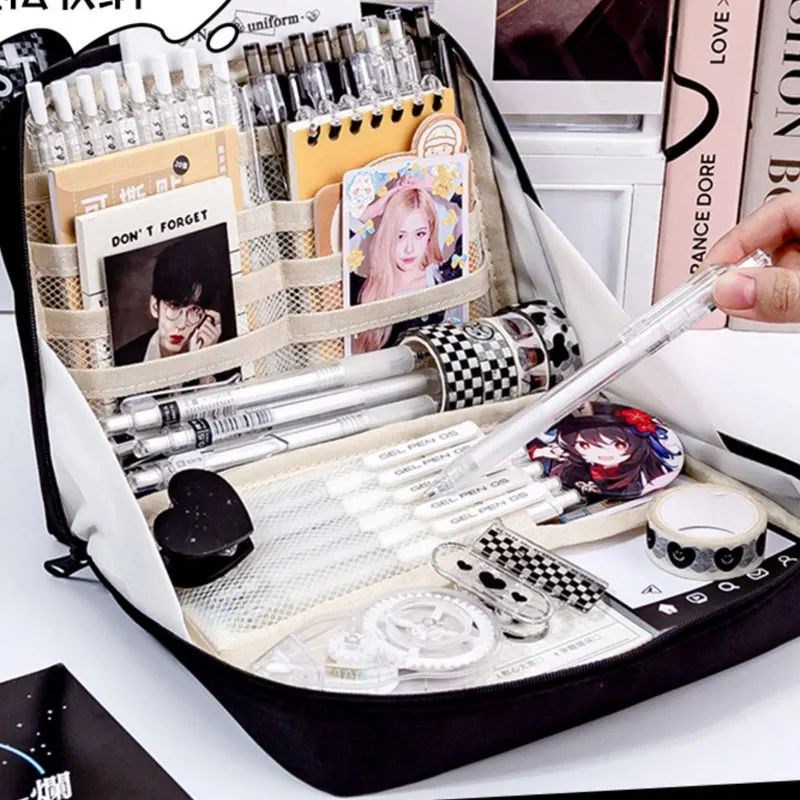Large Capacity Pencil Case Kawaii Pencil Boxes ForU Girls Cu