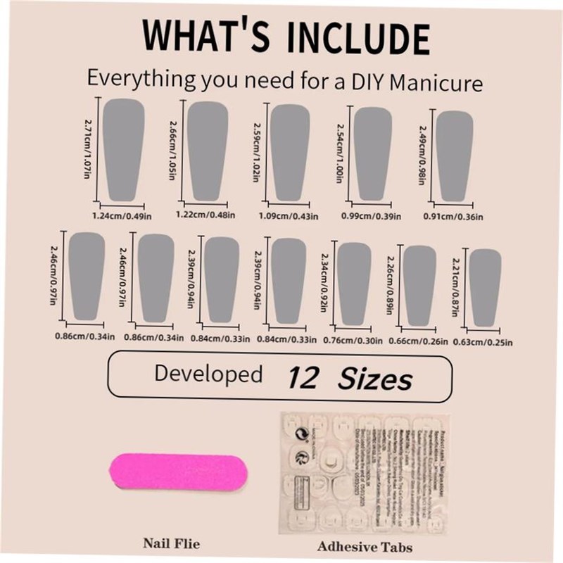 24pcs Long Coffin Shaped FalseB Nails With Bloodstain Design