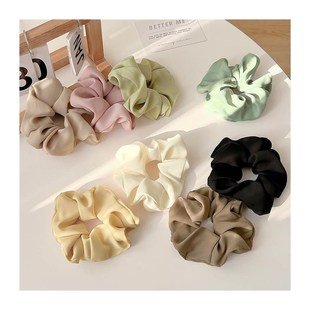 Silk Scrunnchies Set Elastic Scrunchie Pcs Leopard Print