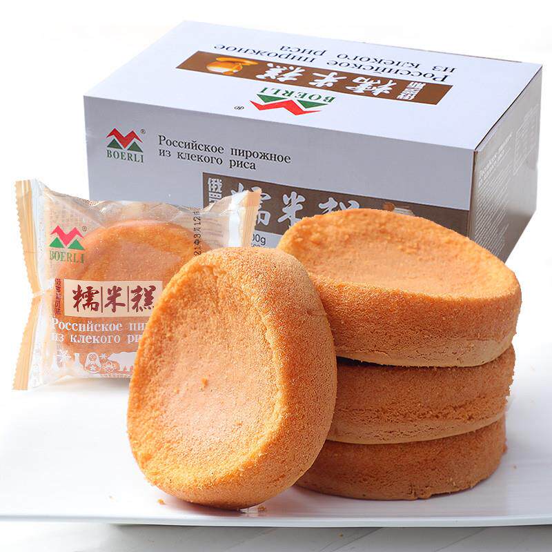 俄罗斯风味糯米糕鸡蛋糕软面包早餐糕点心网红休闲即食零食品500g
