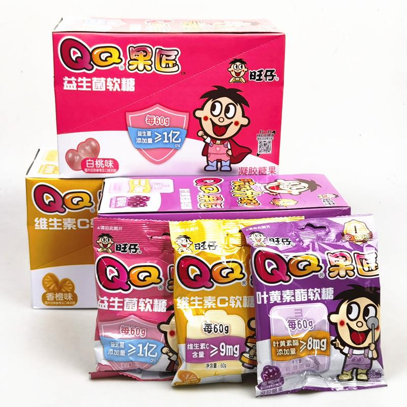 新货QQ果匠白桃香橙葡萄味