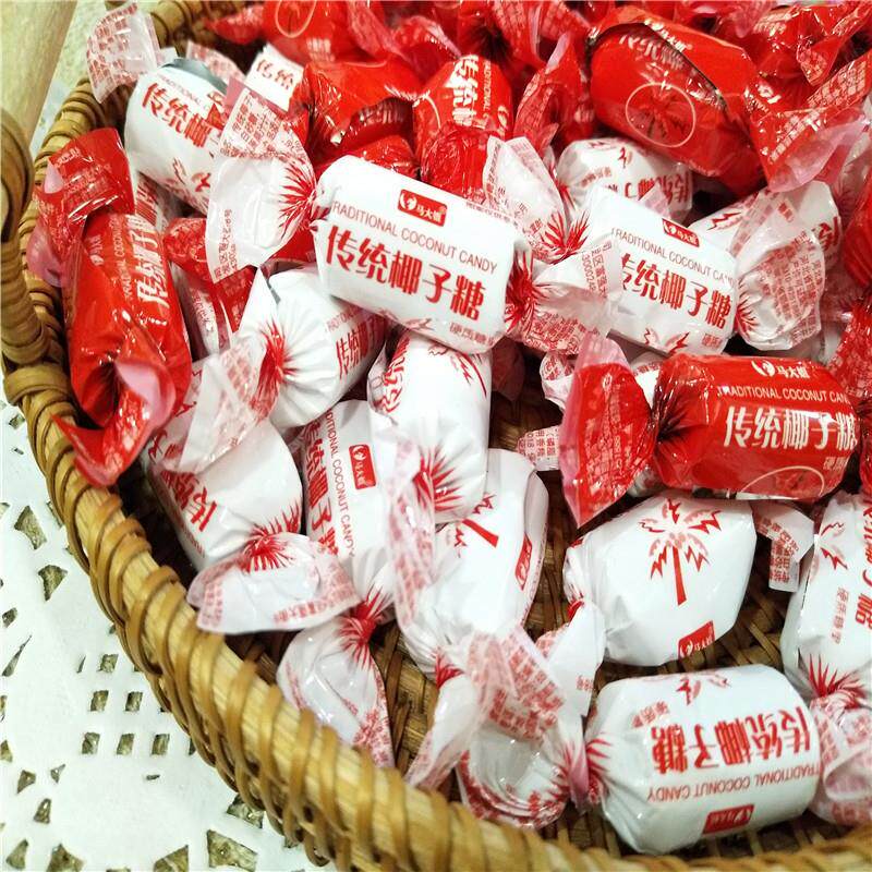 新日期椰子糖椰子水果硬糖 喜糖糖果零食散装500g包邮
