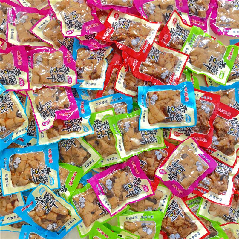 香菇嫩豆干重庆特产香菇豆干独立小包装休闲零食麻辣豆腐干一整箱