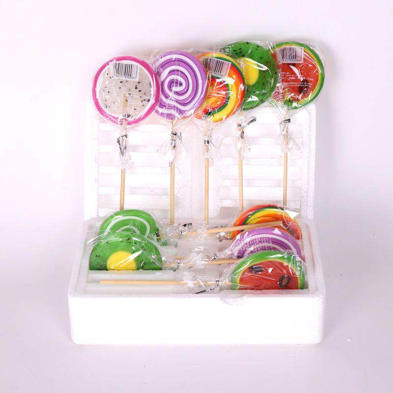 新货波板糖50克80克波板超大糖彩虹棒棒糖糖果创意可爱混合水