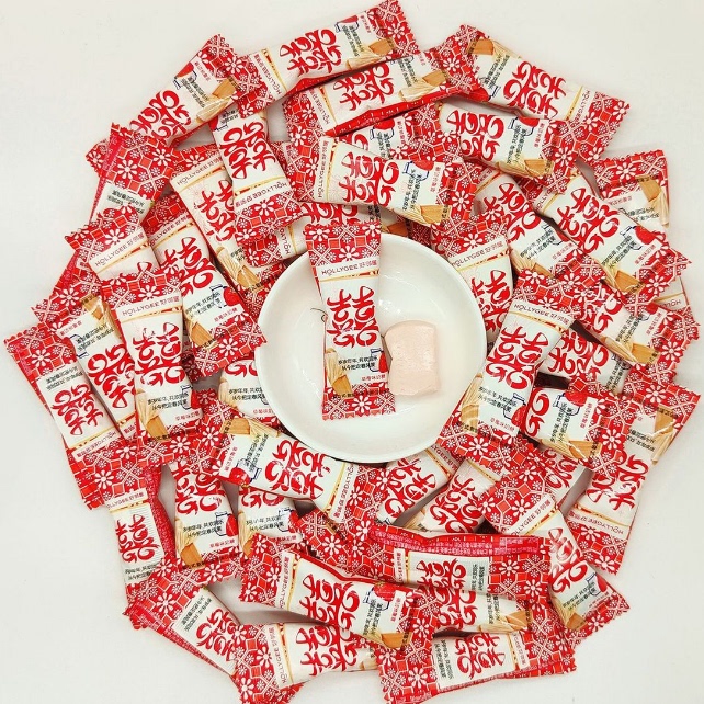 新货简盐牛乳糖 草莓味奶糖红豆牛乳糖喜糖节日糖