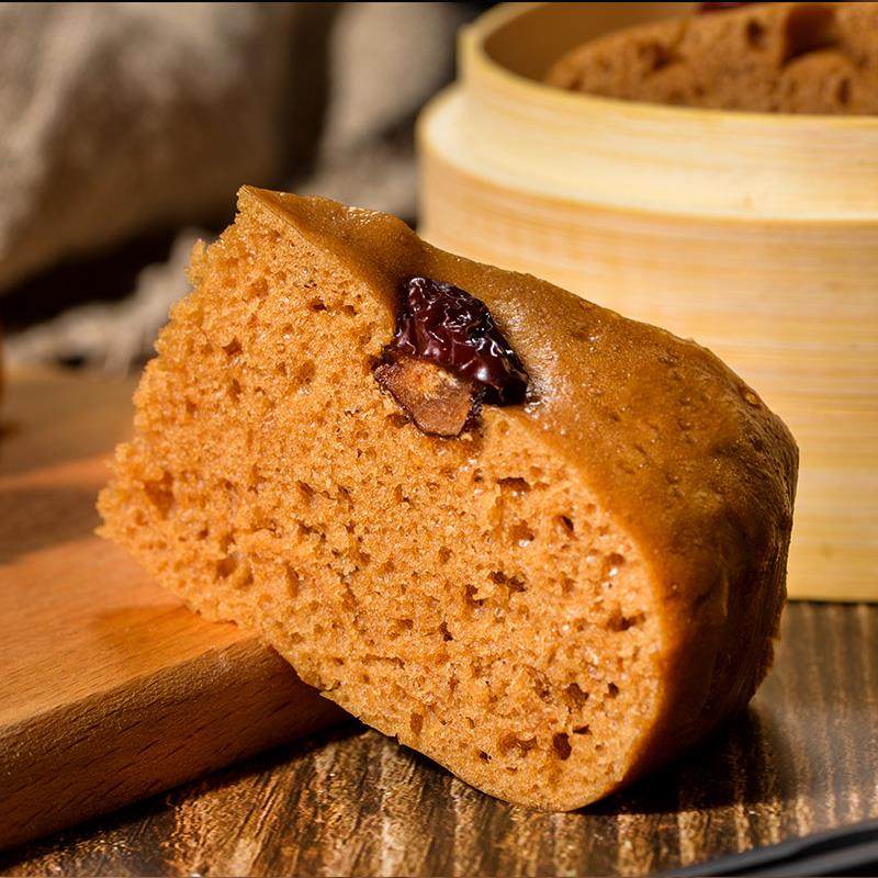 红糖发糕早餐半成品加热即食面点米糕点心糕点正宗红枣蒸糕