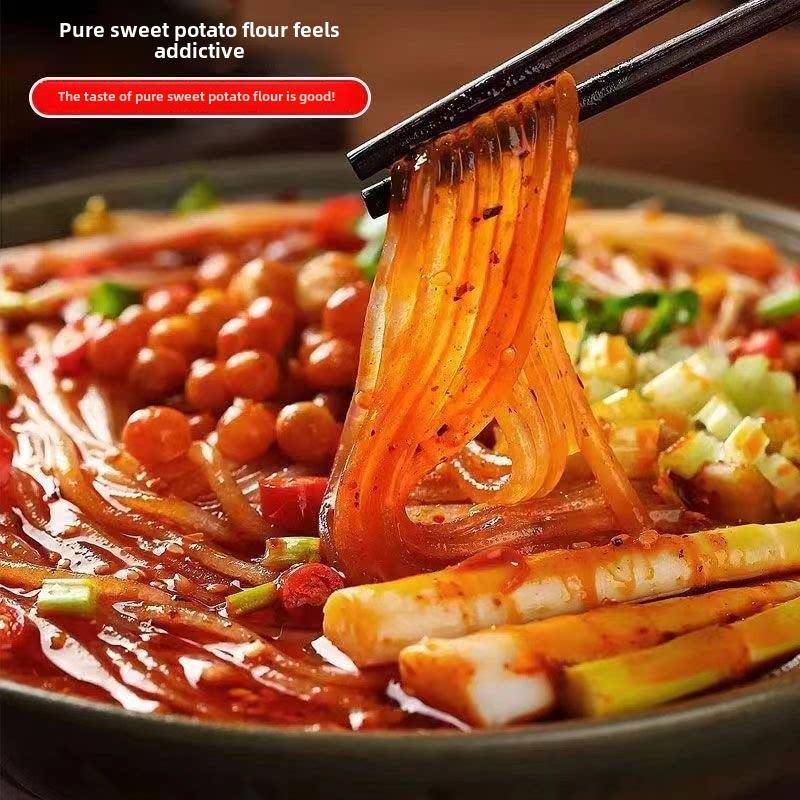 鱼岛黑色经典版酸辣面520小食桶150g易泡免煮粉丝懒人夜食
