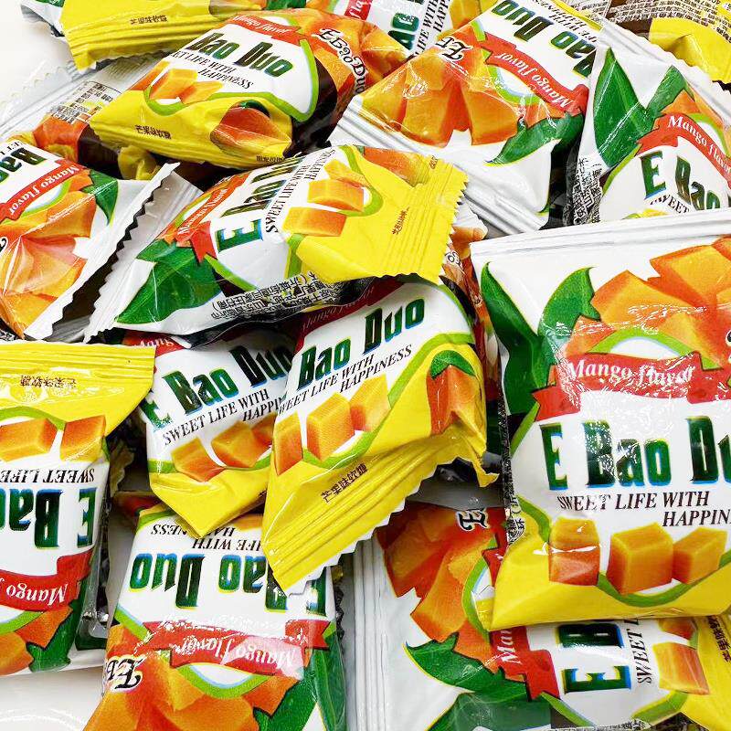 泰国风味芒果糕椰子糕椰香QQ橡皮软糖结婚庆典喜糖果零食小包装