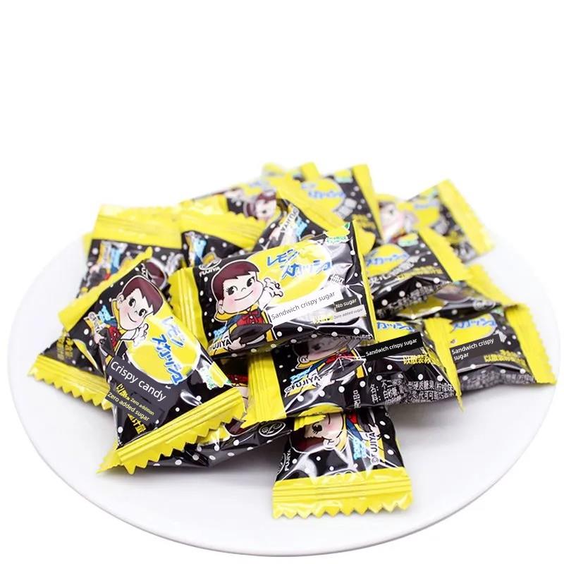 藤屋柠檬三明治脆皮糖果从100克圣诞礼物糖果小吃小吃食品