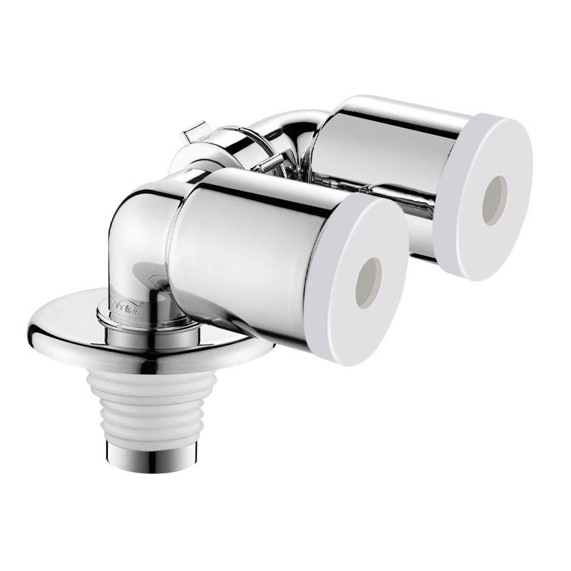 下水管三头通洗衣机排水管地漏接头接口对接器道三通二合一防臭塞