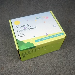 昆虫观察盒求生哨手电筒抽绳背包采集箱 儿童户外探索工具套装