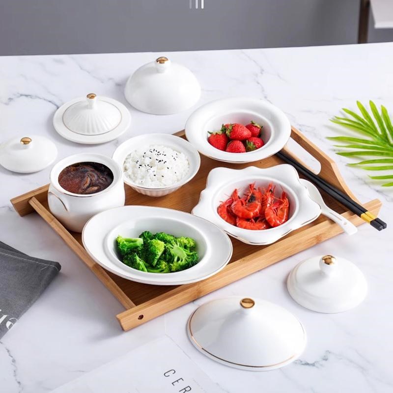 坐月子餐具精致一人食月子中心会所产妇专用家用碗盘月子餐具套装