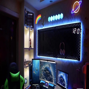 洞洞板灯条 桌面气氛灯七彩灯带rgb拾音气氛灯 智能控制气氛灯