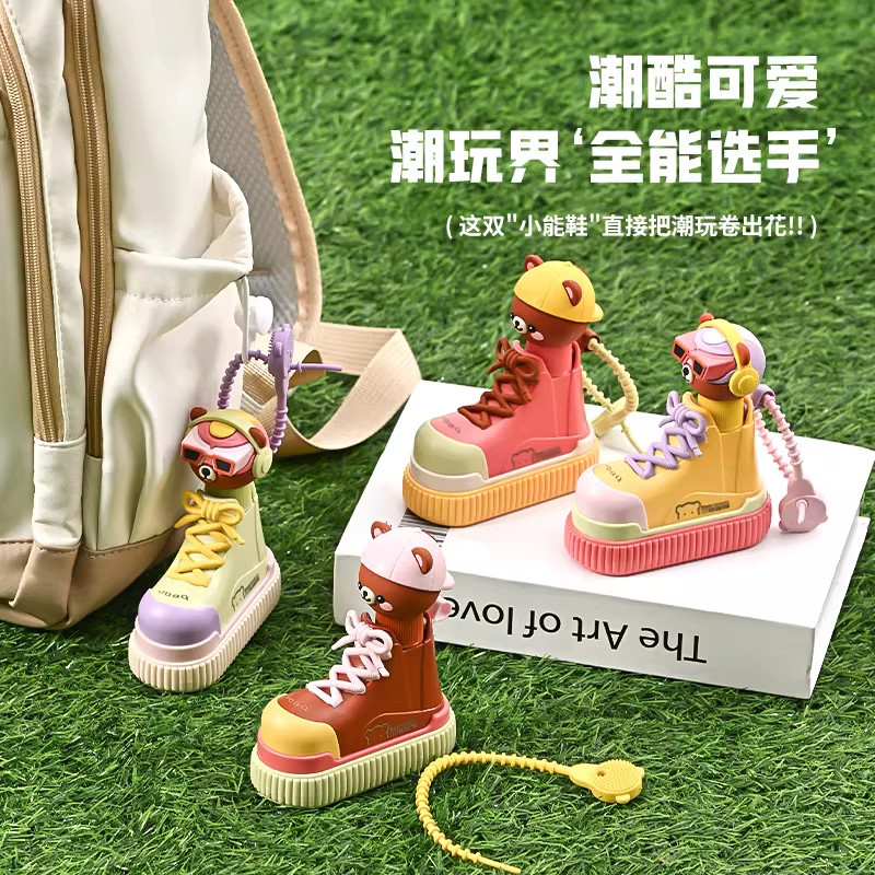 卡通多功能加液鞋刷家用高颜值硬毛洗衣清洁洗鞋刷子不伤鞋清洁刷