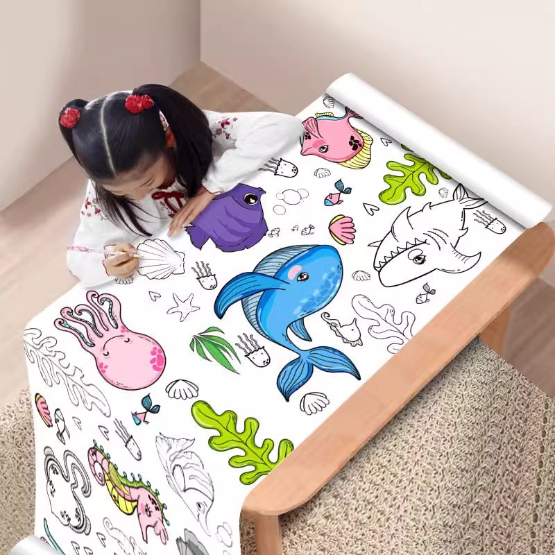 儿童涂鸦画卷绘画大卷纸