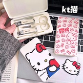 指甲刀套装 KT猫指甲剪套装 美甲工具斜口指甲刀全套修甲剪全套套装