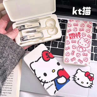 指甲刀套装 KT猫指甲剪套装 美甲工具斜口指甲刀全套修甲剪全套套装