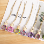 软陶车载香水花露水瓶香薰挂件香水家用扩香瓶香薰瓶车内挂饰吊坠