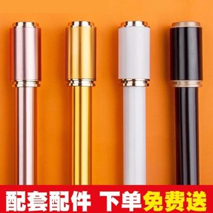 加厚特厚铝合金罗马杆含配件窗帘杆轨道双杆静音窗帘杆送支架 新款