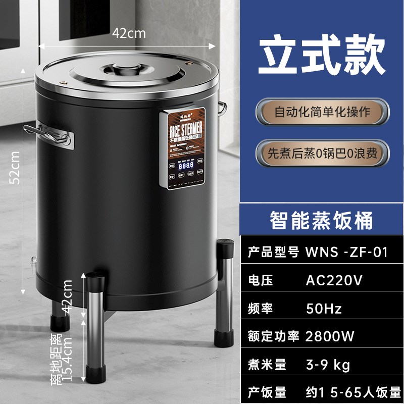 智能电热蒸饭桶蒸饭锅商用t大容量电蒸箱蒸饭机蒸饭柜木桶饭电饭