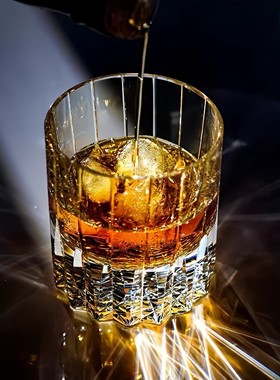 HUNTE品牌集合店 K9水晶杯威士忌酒杯江户切子杯星芒高端洋酒杯