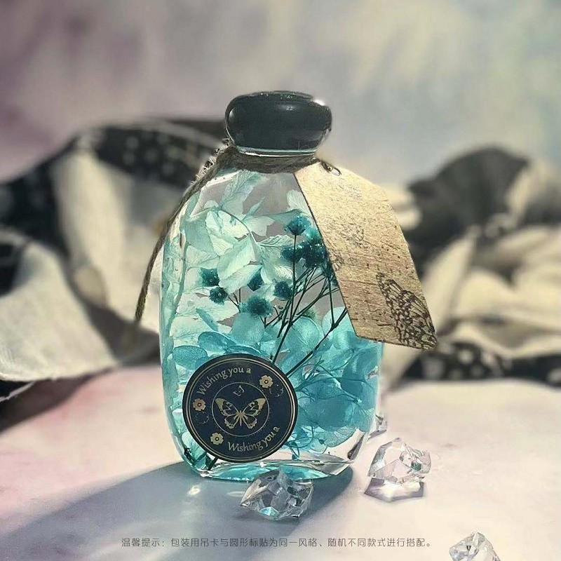 永生花浮游花瓶摆件植物标本干花礼盒闺蜜N女生妈妈老师生日礼物