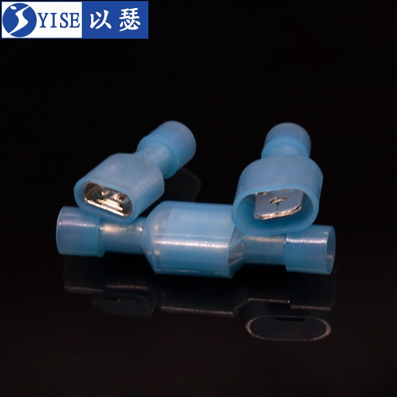 6.3插簧插片尼龙绝缘接头电线连接器公母对插接线端子快速对接头