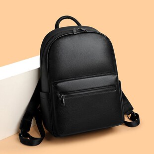 头层牛皮双肩包男士真皮商务背包出差上班通勤电脑包高级感男女款