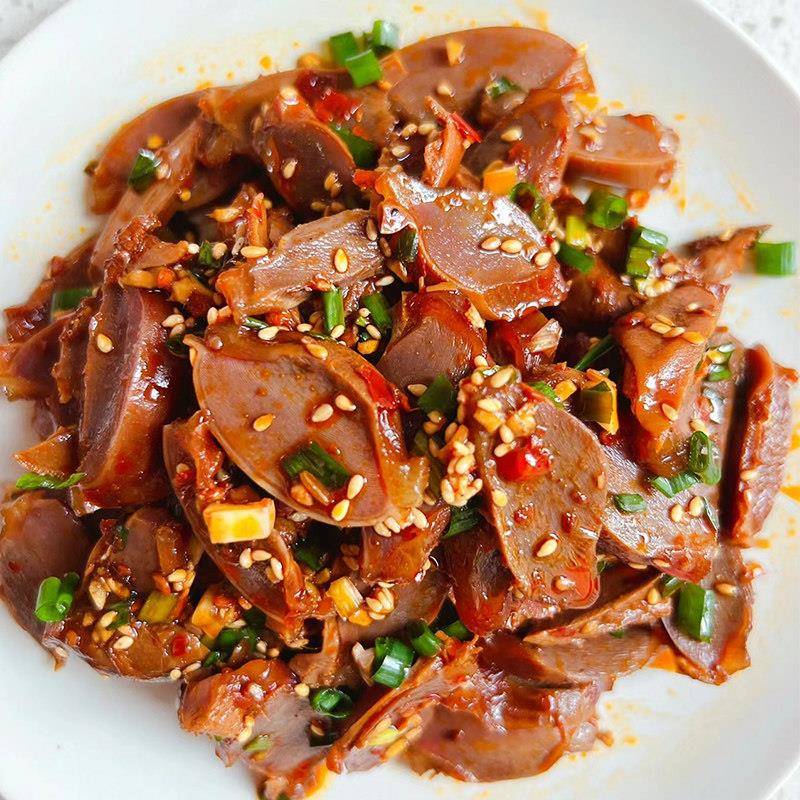 新货春之源麻辣鸭宝凉拌鸭胗鸭肾冷冻凉菜小吃解冻即食鸭肉熟食25