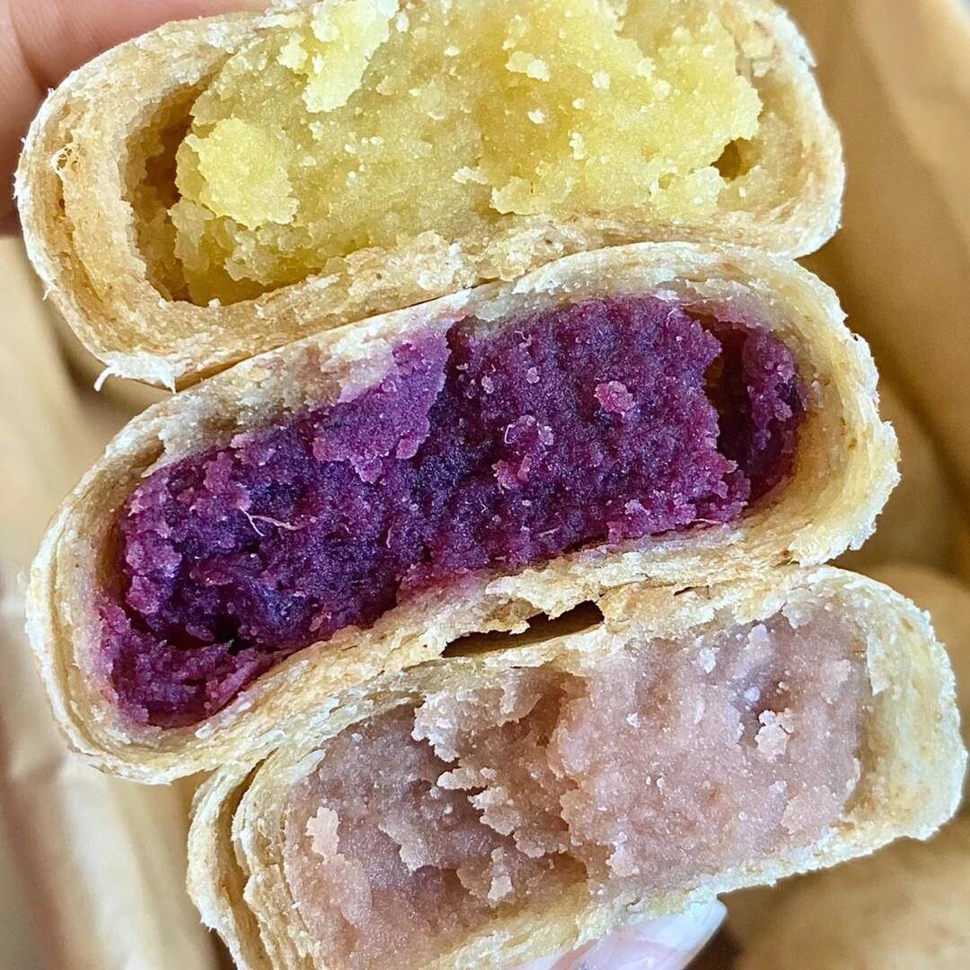 新货全麦饼馅饼紫薯饼绿豆饼全麦芋泥饼粗粮南瓜饼早餐馅饼下午茶