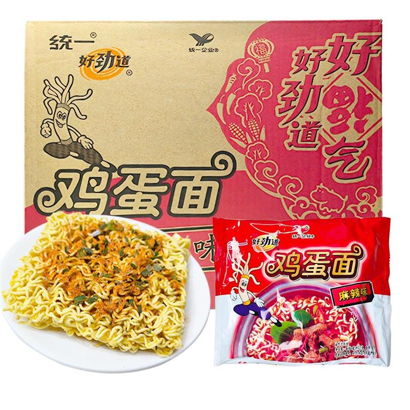 统一好劲道鸡蛋面麻辣味方