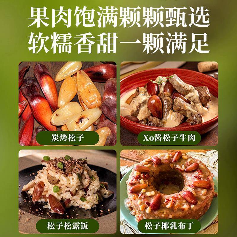 巴拉那松子云南特产原味熟食大颗粒拇指大松子坚果礼盒装送礼收藏
