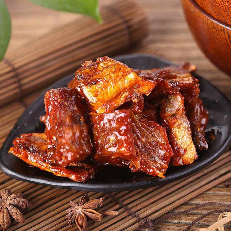 味芝元香辣鱼排鱼尾巴湖南即食鱼干特辣鱼块解馋休闲麻辣零食小吃