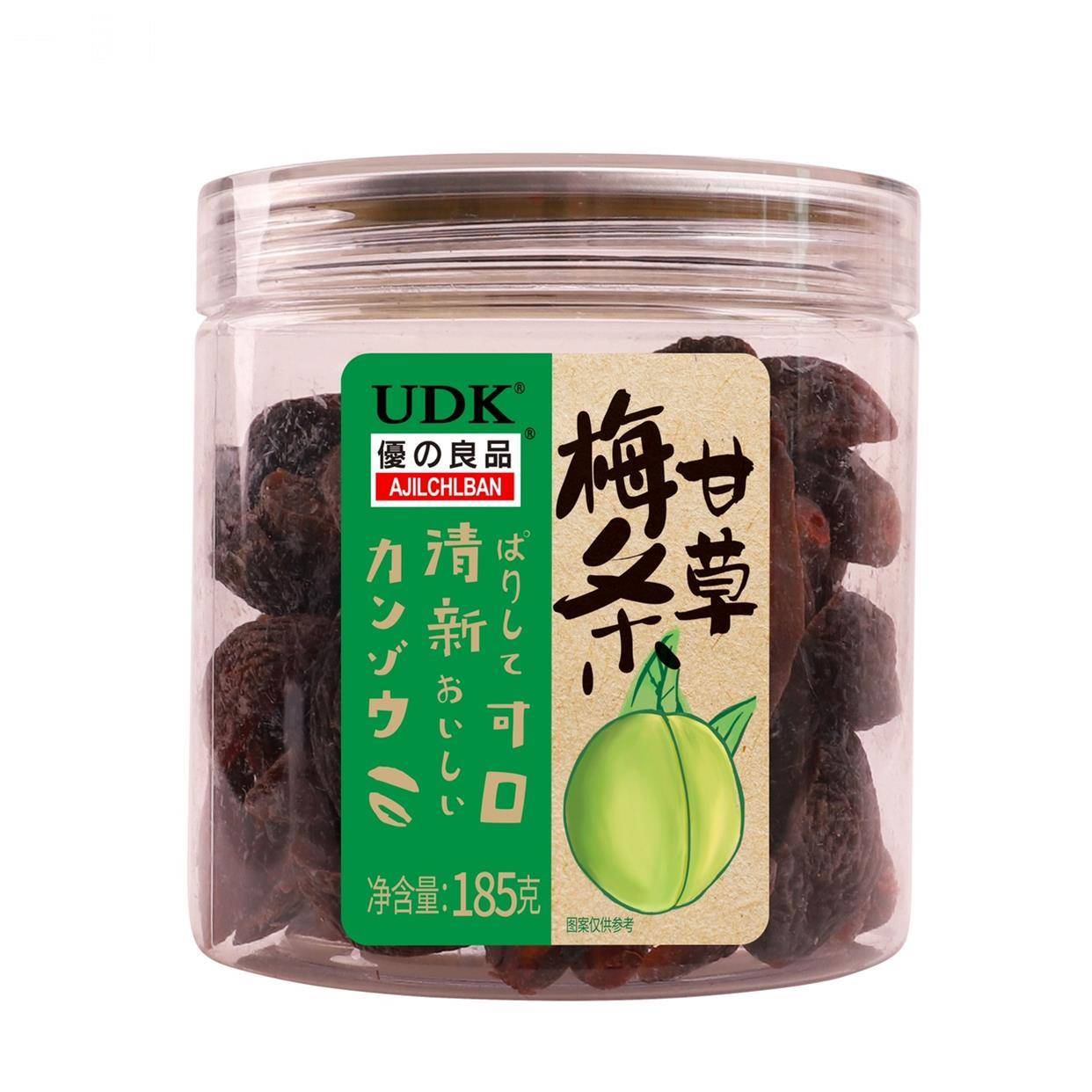 优之良品凉果甘草话梅系列罐装即食果干蜜饯休闲办公室零食