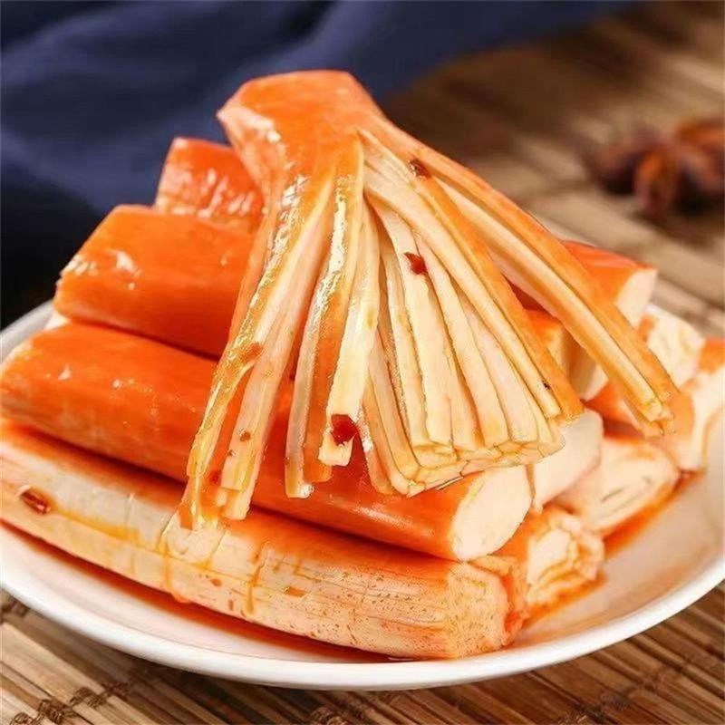 手撕蟹柳蟹棒即食零食小吃