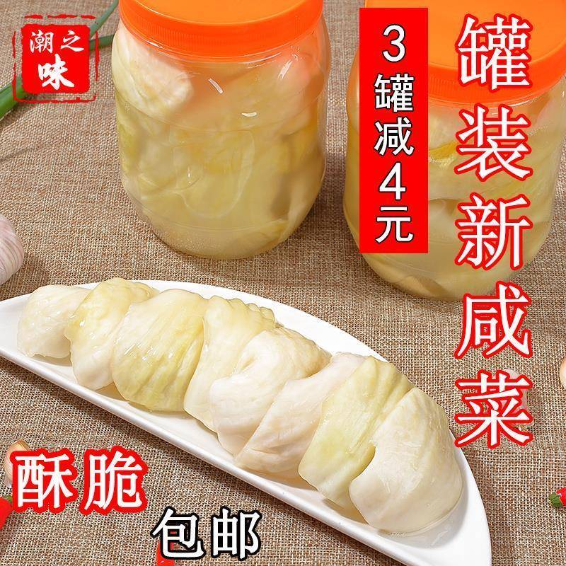 潮汕特产芥菜咸菜下饭菜汕头酸咸疙瘩新地都烽泰自制咸菜罐装包邮