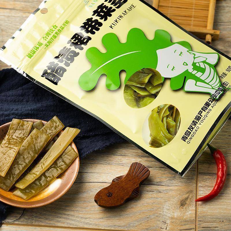 买2送1饭团妈妈醋昆布醋海带即食裙带菜茎梗银魂神乐海带小零食