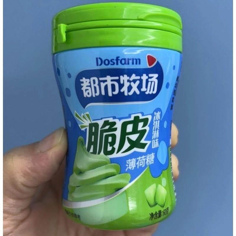 都市牧场脆皮软心糖山楂球儿童零食办公招待薄荷冰激凌山楂味糖果