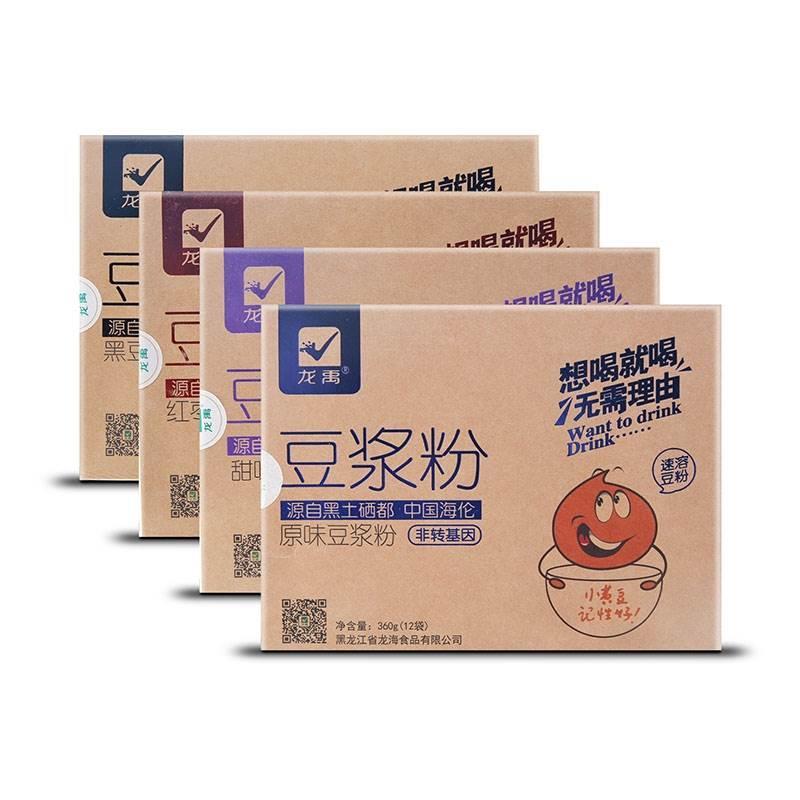 龙禹甜原味红枣黑豆味豆浆