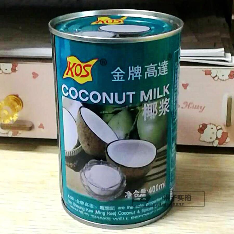 新货金牌高达椰浆 广东包邮 400ml*24罐 KOS甄想记 椰汁糕甜品原