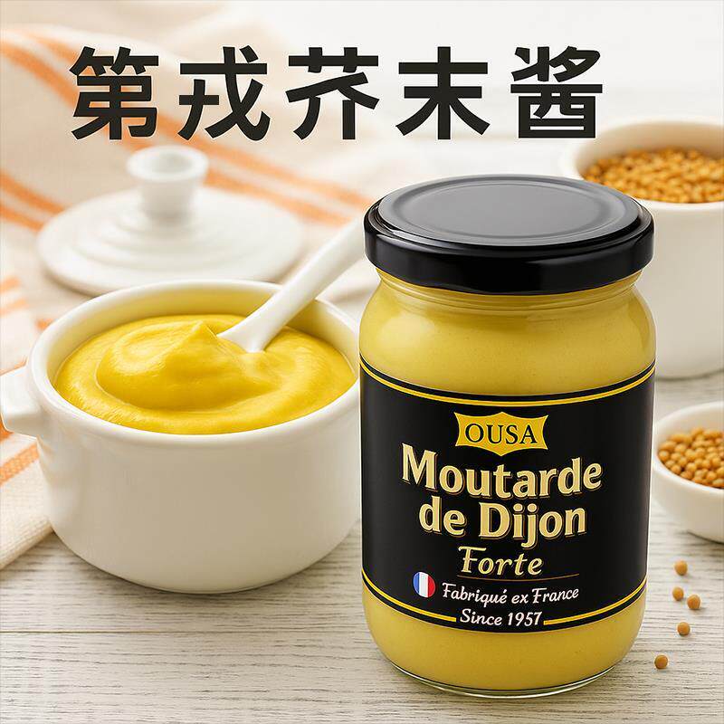 欧萨第戎黄芥末酱法国进口