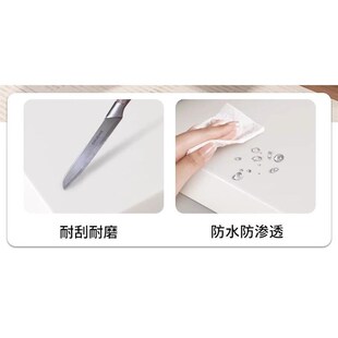 白色带书架书桌家用简约现代学生电脑桌卧室简易书房工作台办公桌