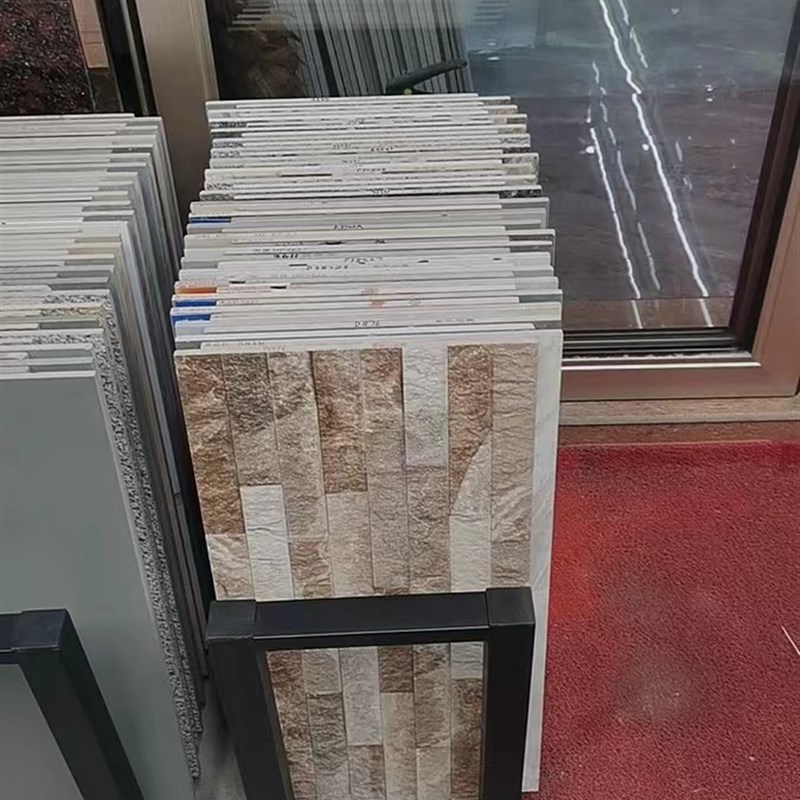 整理新款瓷砖瓷片收纳展示架U型立式300600大理石样品8001200展架