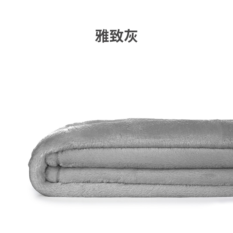 定制纯色毛毯法兰绒珊瑚绒毯y子礼品开业店庆无logo毛毯礼盒