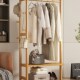 挂衣架落地卧室室内一体实木衣帽架入户玄关出租房宿舍晾衣架